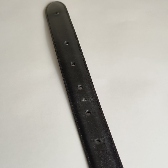 Stylish Black Belt with Ornate Gold Buckle - Picture 13 of 14